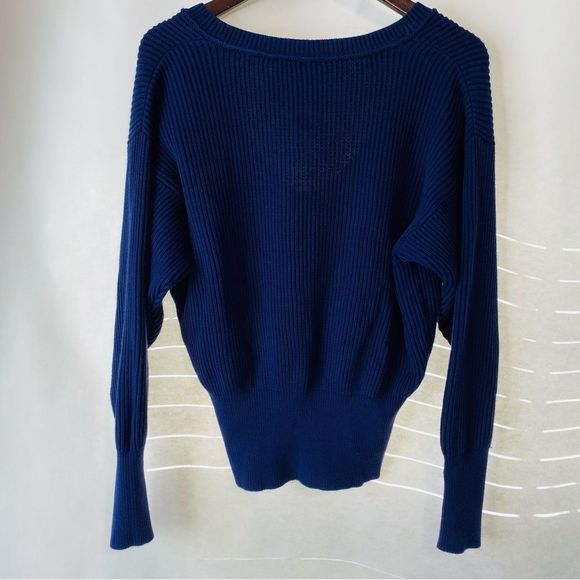 Free People Womens Purple V Neck Pullover Sweater Size Small - Picture 4 of 12